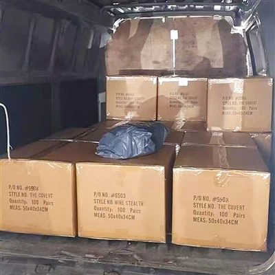 작업 배송을 위한 튼튼한 가죽 장갑이 성공적으로 발송되었습니다